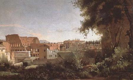 View of the Colosseum from the Farnese Gardens (mk09), Jean Baptiste Camille  Corot